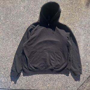 Blank Black Heavyweight Hoodie